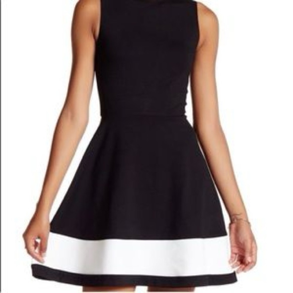 Love Ady Black and White Formal Dress